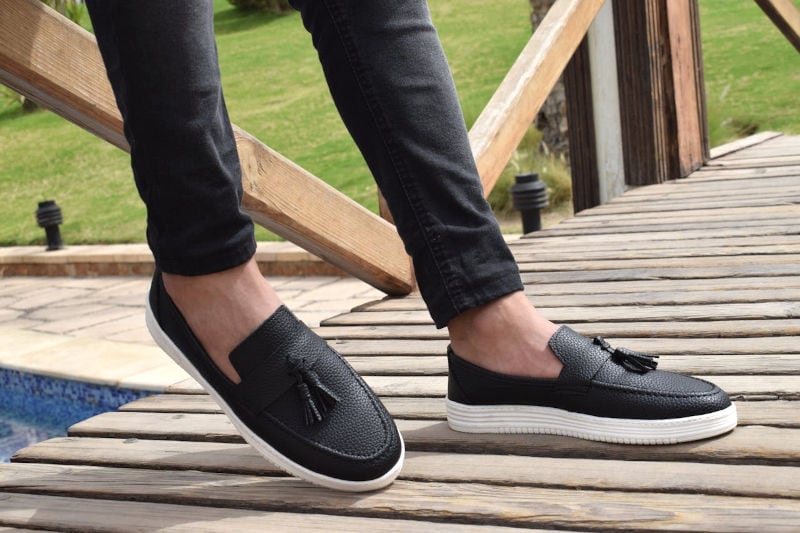 shoes worn on legs