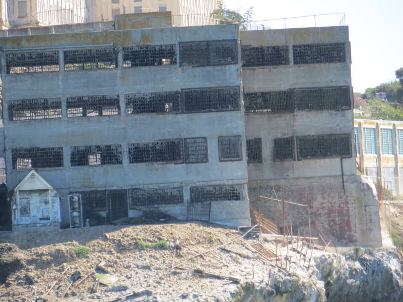 Model Industries Building in Alcatraz Island in San Francisco Bay