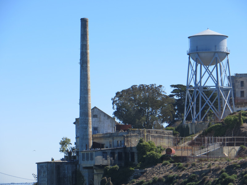 Power House in Alcatraz Island in San Francisco Bay